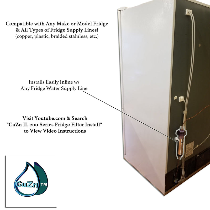 ILC-200 Chloramine Wide Spectrum Refrigerator, Ice Maker Water Filter