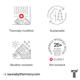 6 PersonThermory Barrel Sauna No. 50 (with window)