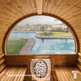 4 person Thermory Barrel Sauna No. 52 (with window)