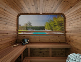 6 Person Thermory Square Sauna No 41 with Terrace & Window