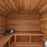 3-4 Person Thermory Square Sauna No 43 with Terrace