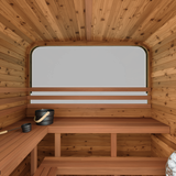 3-4 Person Thermory Square Sauna No 42 with Terrace & Window