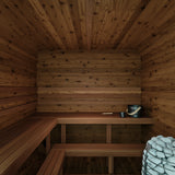 6 Person Thermory Square Sauna No 41 with Terrace