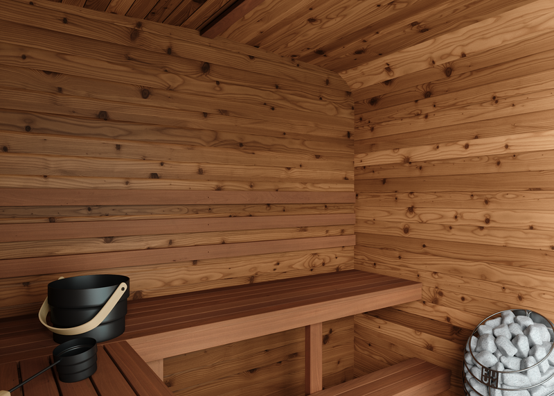 3-4 Person Thermory Square Sauna No 43 with Terrace