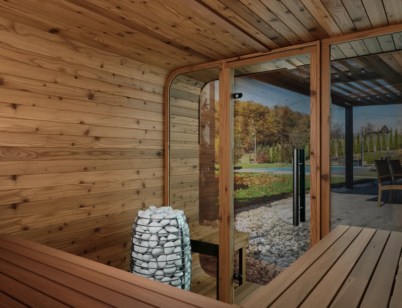 6 Person Thermory Square Sauna No 41 with Terrace