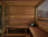 6 Person Thermory Square Sauna No 41 with Terrace & Window