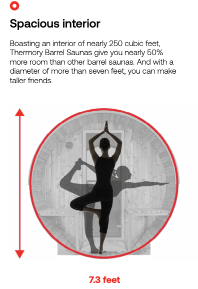6 PersonThermory Barrel Sauna No. 50 (with window)