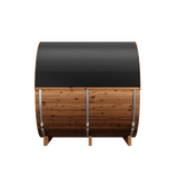 4 Person Thermory Barrel Sauna No. 61 (with porch - 7.3ft diameter)